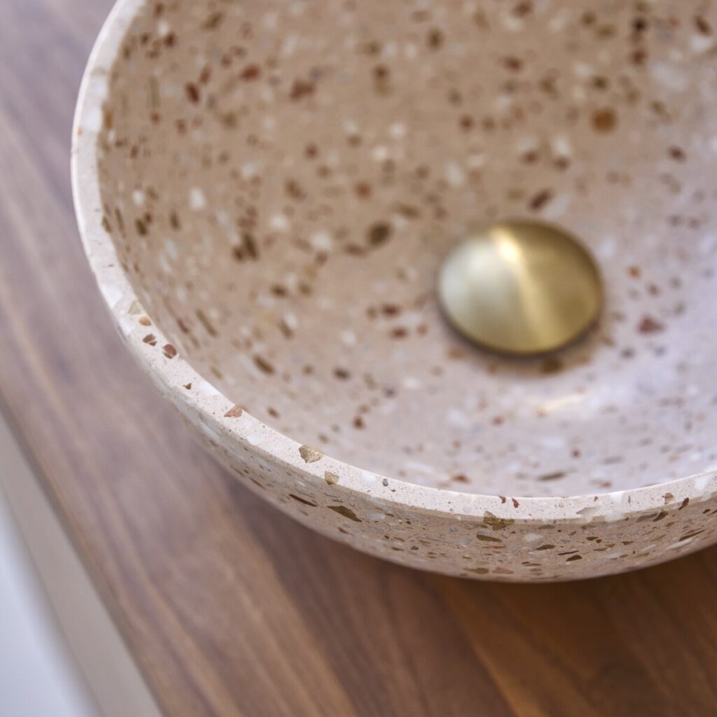 ELEA prémium terrazzo mosdó pink 32