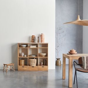 MIHO tölgy és pink prémium terrazzo konzolasztal  120