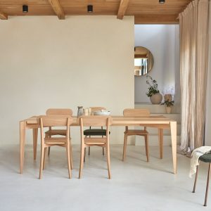 PAULIN francia oliva kőrisfa asztal 220x90