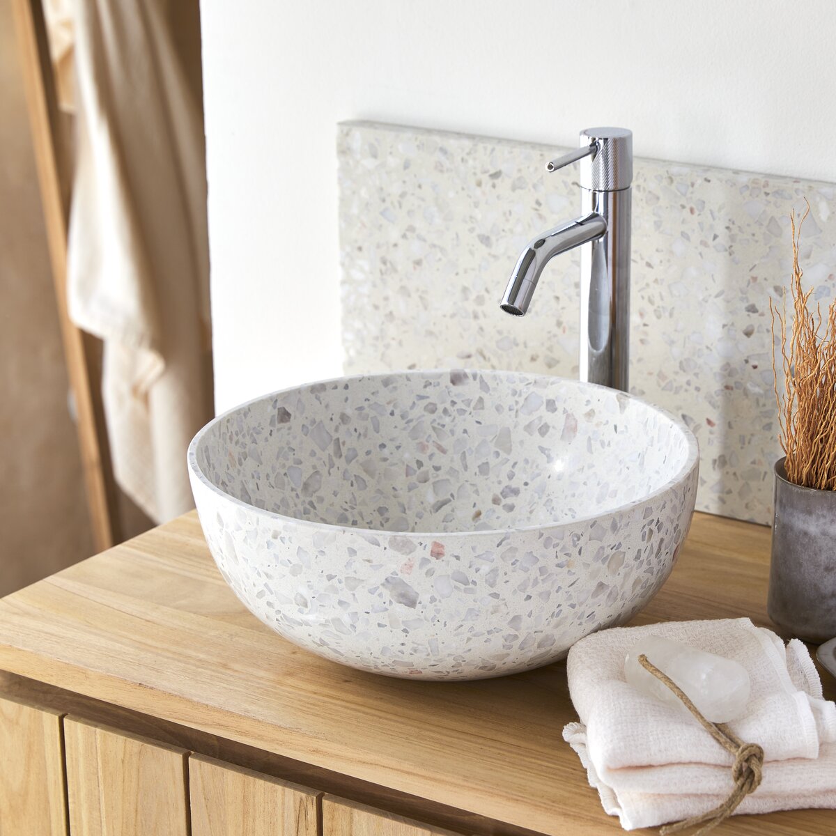 ELEA prémium terrazzo mosdó holdkő 32