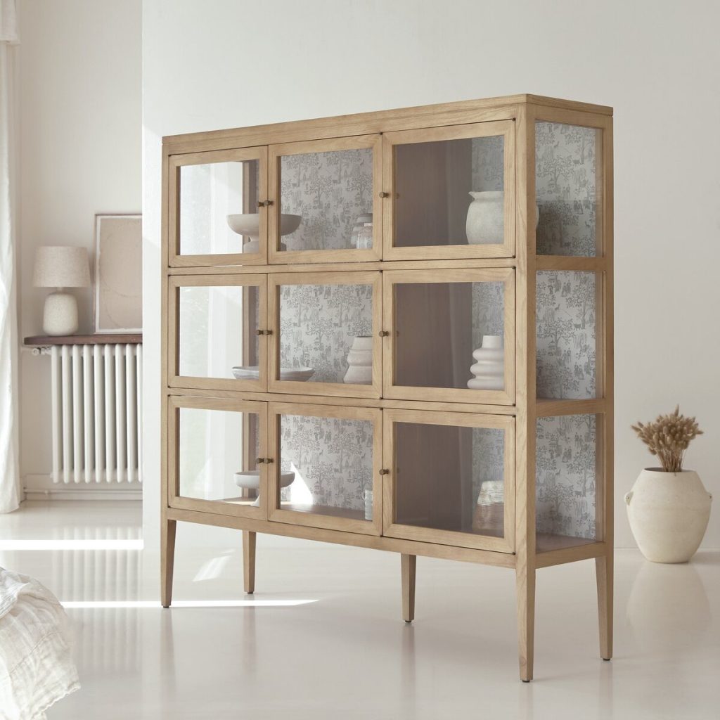 TANA tölgyfa vitrin 160x85