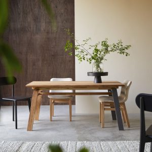 SAPRISTI - újrahasznosított tölgyfa asztal 160x80