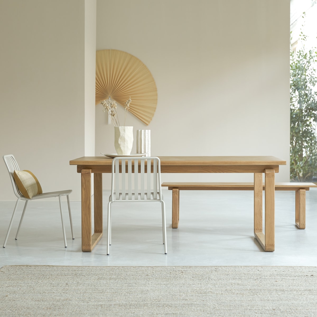 SYBILLE tölgyfa asztal 180x95