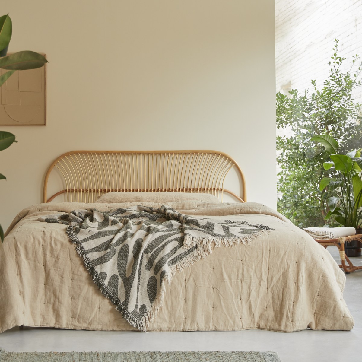COLETTE rattan ágyvég 180