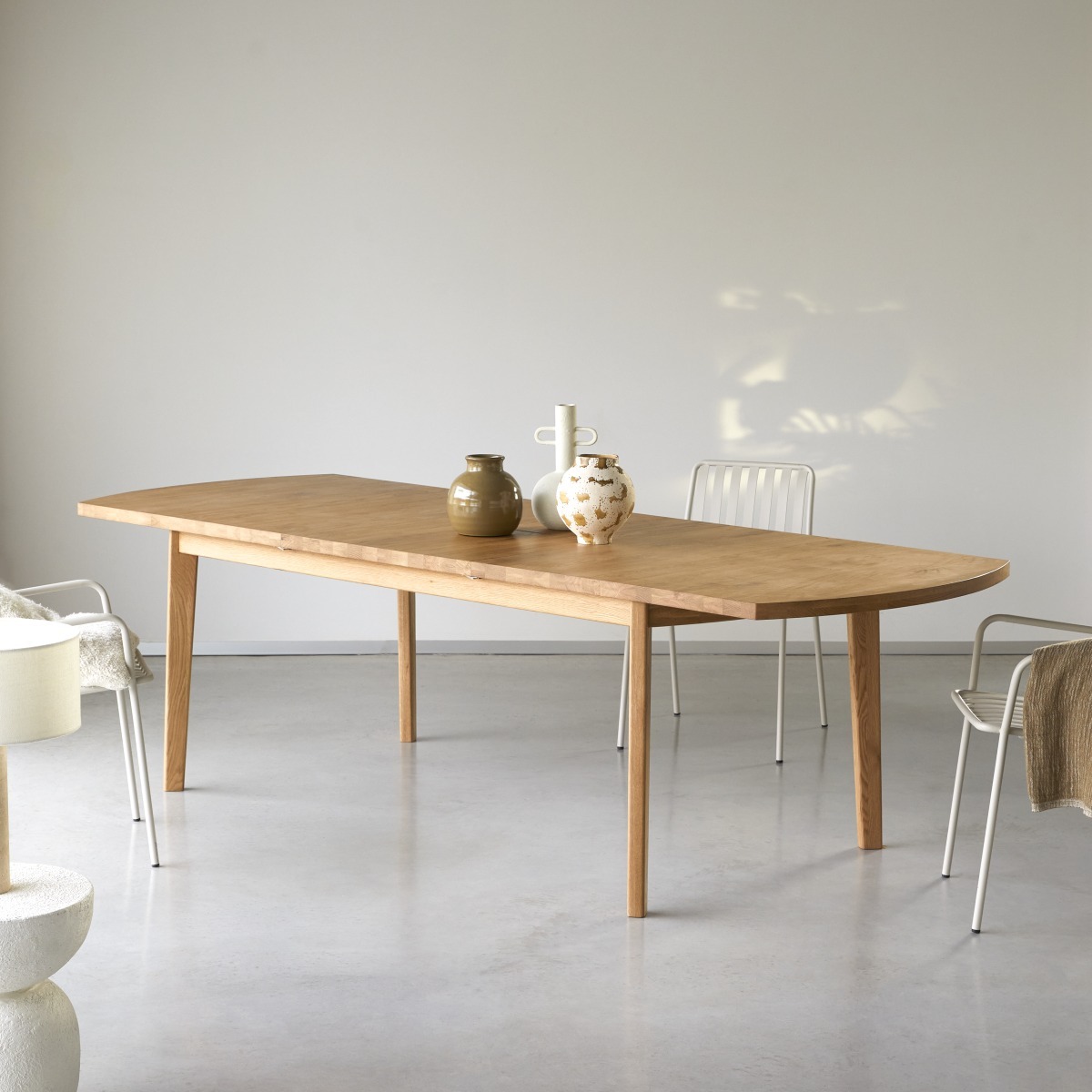 MAIA tölgyfa bővíthető asztal 270x95