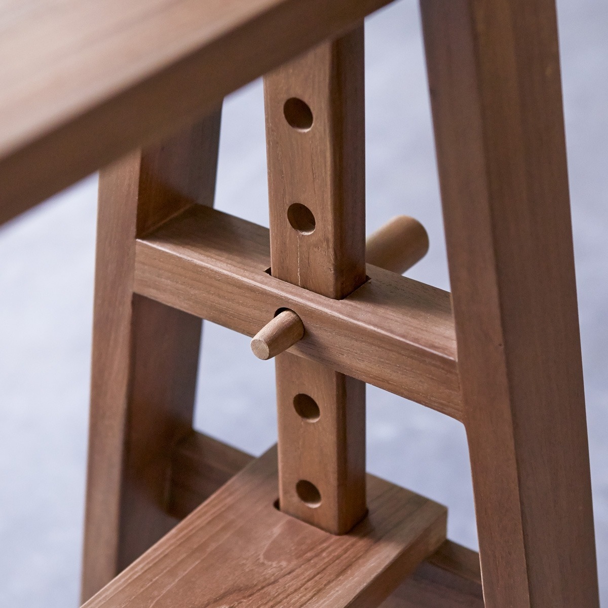 TRESTLE teakfa állítható magasságú étkező asztal 200x100